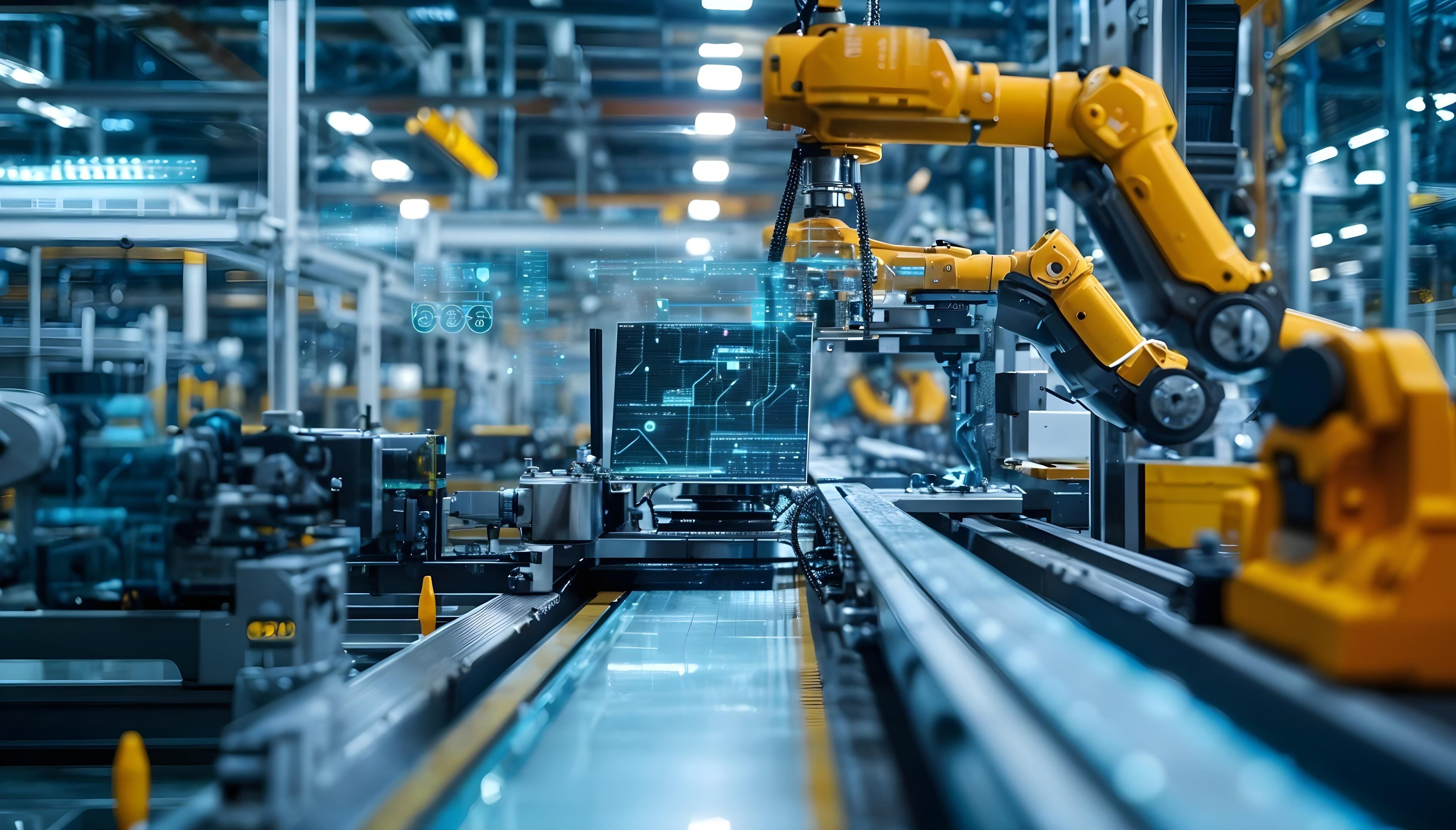 SAP Siemens Integration Emixa – Robots efficiently assembling products on a production line